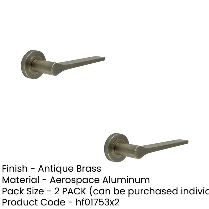 PACK Elegant Antique Brass Door Handle Timeless Interiors Interior Handle (1)-1