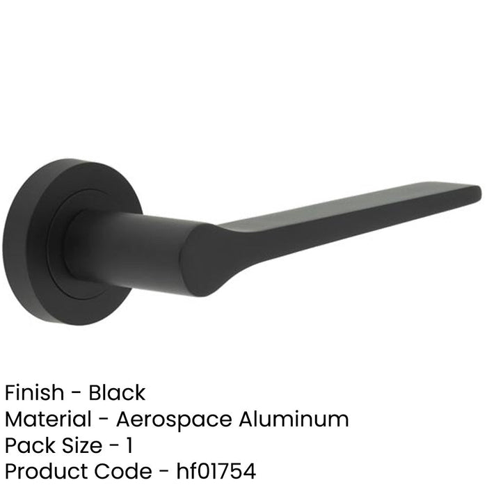 Sleek Matt Black Door Handle Modern Interiors Interior Handle-1