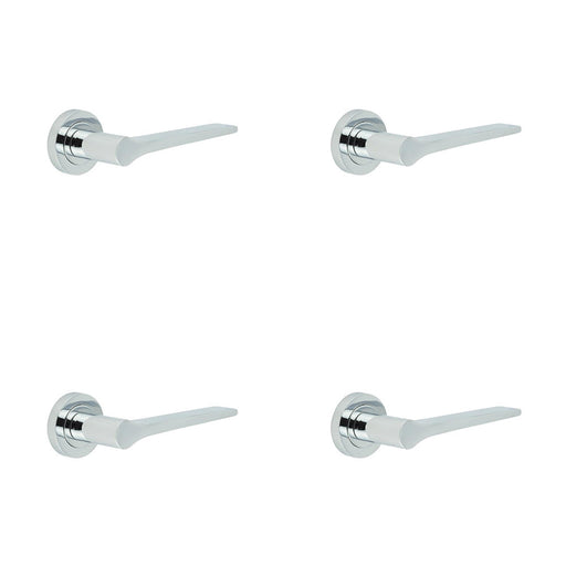 PACK Upgrade Your Home with Polished Chrome Door Handle Stylish Interiors Interior Handle