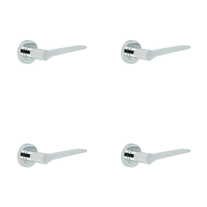 PACK Upgrade Your Home with Polished Chrome Door Handle Stylish Interiors Interior Handle