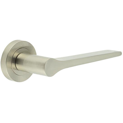 Stylish Satin Nickel Door Handle Modern Interiors Interior Handle