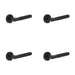 PACK Elegant Matt Black Lever Door Handle Rose Modern Interiors Interior Handle