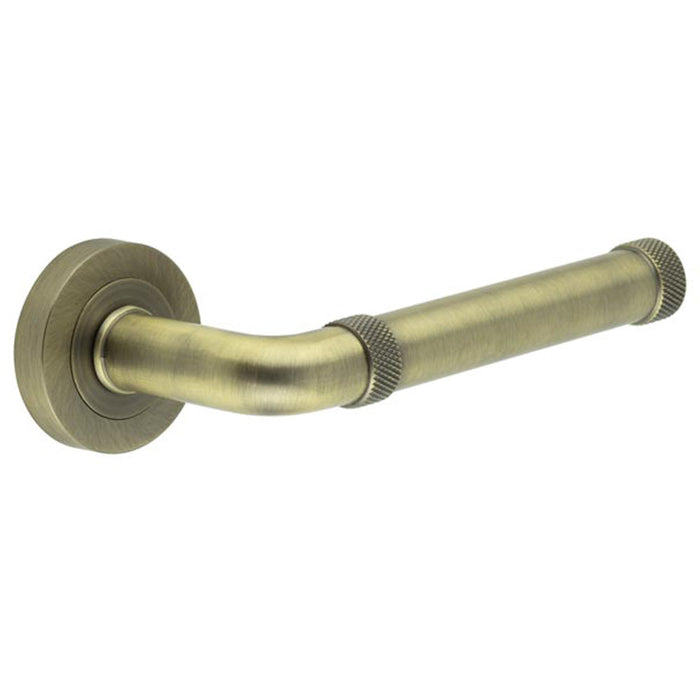 Elegant Antique Brass Lever Door Handle Modern Interiors Interior Handle