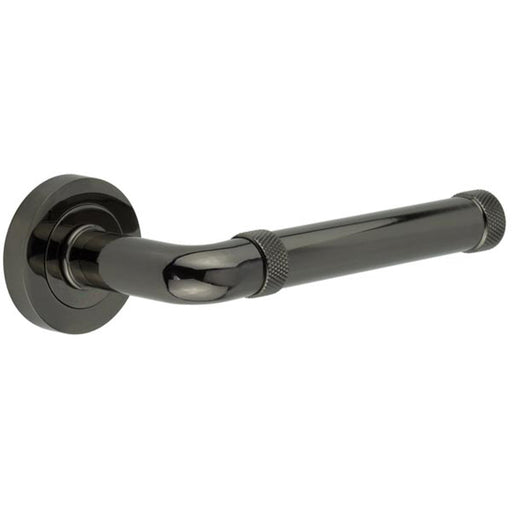 Elegant Black Nickel Door Handle Lever Rose Classic Interiors Interior Handle