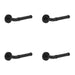 PACK Stylish Matt Black Door Lever Handle Modern Interiors Interior Handle