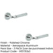 PACK Elegant Polished Chrome Lever Rose Door Handle Modern Interiors Interior Handle (1)-1