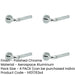 PACK Elegant Polished Chrome Lever Rose Door Handle Modern Interiors Interior Handle-1
