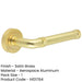 Satin Brass Lever Door Handle Modern Design Stylish Interiors Interior Handle-1