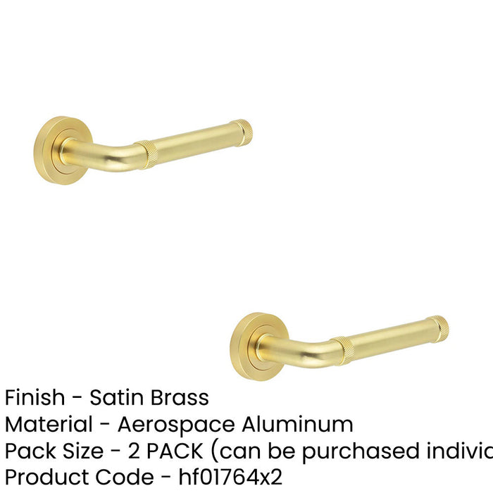 PACK Satin Brass Lever Door Handle Modern Design Stylish Interiors Interior Handle (1)-1