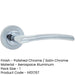 Stylish Door Handle Rose Polished Satin Chrome Finish Interior Handle-1