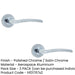 PACK Stylish Door Handle Rose Polished Satin Chrome Finish Interior Handle (1)-1