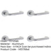 PACK 19mm Satin Anodised Aluminium Round Door Handle Interior Handle-1