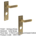 PACK Antique Brass Bathroom Door Handle with Backplate Interior Handle (1)-1