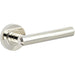 Elegant Polished Nickel Door Handle with Customizable Roses Interior Handle