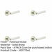 PACK Luxurious Chamfered Rose Door Handle Polished Nickel Interior Handle-1