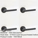PACK Elegant Matt Black Door Handle Modern Interiors Interior Handle-1