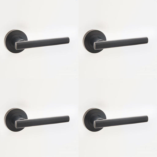 PACK Elegant Matt Black Door Handle Modern Interiors Interior Handle