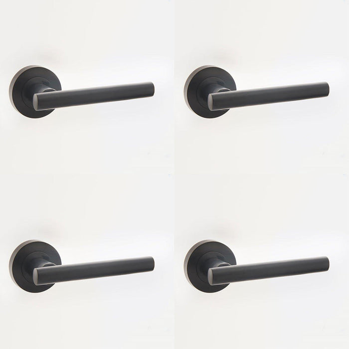 PACK Elegant Matt Black Door Handle Modern Interiors Interior Handle