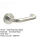 Contemporary 19mm Satin Stainless Steel Door Handle Sprung Rose Interior Handle (1)-1