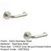 PACK Contemporary 19mm Satin Stainless Steel Door Handle Sprung Rose Interior Handle (2)-1