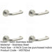 PACK Contemporary 19mm Satin Stainless Steel Door Handle Sprung Rose Interior Handle-1