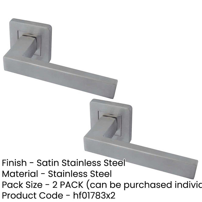 PACK Sirius Satin Stainless Steel Door Handle Grade Excellence Interior Handle (1)-1
