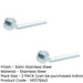 PACK Premium Satin Stainless Steel Door Handle Rose Residential Commercial Interior Handle (1)-1