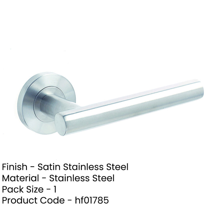 Premium Satin Stainless Steel Door Handle Rose Grade Interior Handle (1)-1