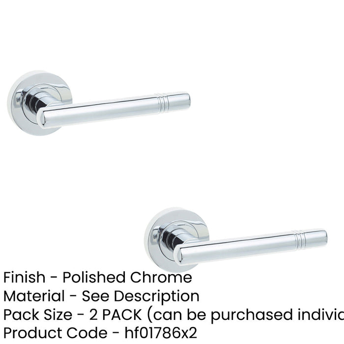 PACK Elegant Polished Chrome Door Handle Modern Homes Interior Handle (1)-1