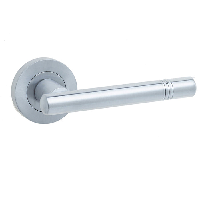 Satin Chrome Door Handle Modern Interiors Interior Handle (1)