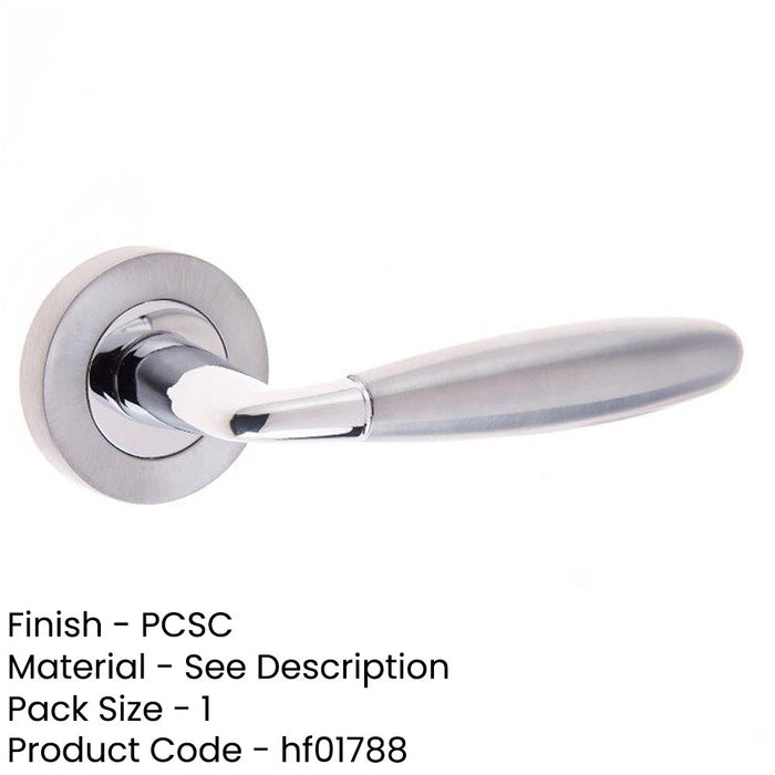 Elegant Polished Chrome Satin Chrome Door Handle Internal Doors Interior Handle-1