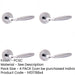 PACK Elegant Polished Chrome Satin Chrome Door Handle Internal Doors Interior Handle-1