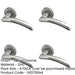 PACK Satin Chrome Door Handle Stylish Interiors Interior Handle-1