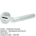 Sleek Polished Chrome Lever Door Handle with Knurled Design Interior Handle-1