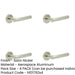 PACK Modern Satin Nickel Lever Door Handle with Knurled Detailing Interior Handle-1