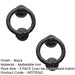 PACK Elegant Antique Black Ring Door Knockers 100mm Premium Quality External Outdoor Knocker-1