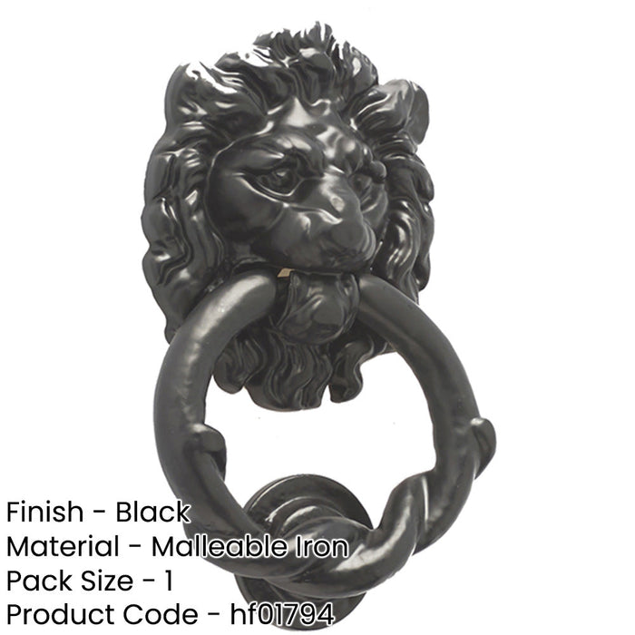 Exquisite Lion Head Door Knocker Home Decor External Outdoor Knocker-1