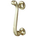 Elegant 135mm Polished Brass Scroll Door Knockers Stunning Entrances External Outdoor Knocker