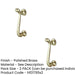 PACK Elegant 135mm Polished Brass Scroll Door Knockers Stunning Entrances External Outdoor Knocker-1