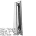 Elegant Polished Chrome Contemporary Door Knockers 157mm Design External Outdoor Knocker-1