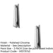 PACK Elegant Polished Chrome Contemporary Door Knockers 157mm Design External Outdoor Knocker-1