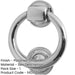 Elegant Polished Chrome Ring Door Knockers 100mm Diameter External Outdoor Knocker-1