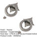 PACK Elegant 105mm Pewter Ring Door Knockers Classic Homes External Outdoor Knocker-1