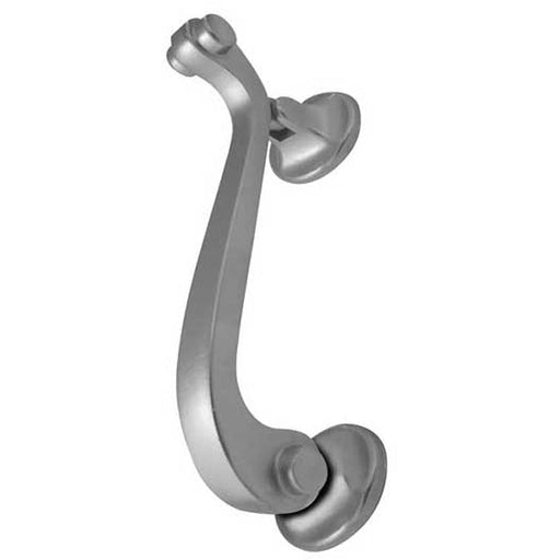 Elegant 135mm Satin Chrome Scroll Door Knockers Stylish Entrances External Outdoor Knocker