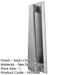 Stylish Contemporary Satin Chrome Door Knockers 157mm External Outdoor Knocker-1