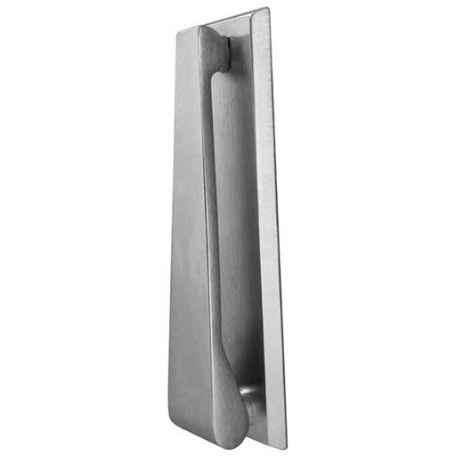 Stylish Contemporary Satin Chrome Door Knockers 157mm External Outdoor Knocker