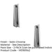 PACK Stylish Contemporary Satin Chrome Door Knockers 157mm External Outdoor Knocker-1