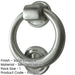 Elegant Satin Chrome 100mm Diameter Ring Door Knockers Stylish Entrances External Outdoor Knocker-1