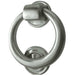 Elegant Satin Chrome 100mm Diameter Ring Door Knockers Stylish Entrances External Outdoor Knocker