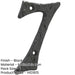 75mm Antique Black Iron Door Numeral Number Classic Traditional Front Wall House Sign (7)-1